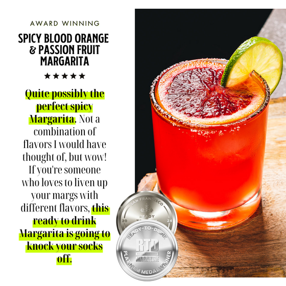 SPICY BLOOD ORANGE & PASSION FRUIT MARGARITA