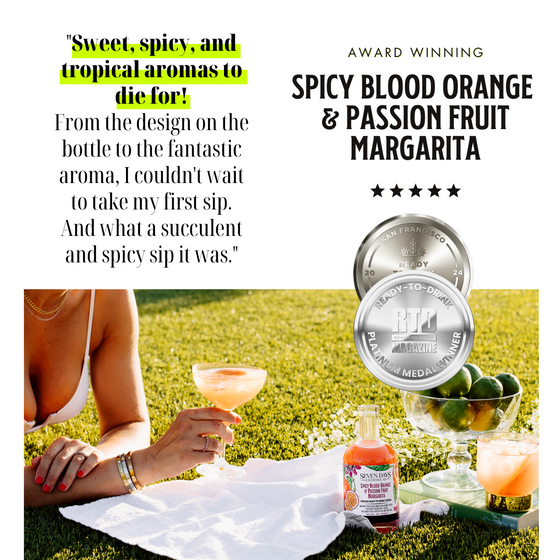 SPICY BLOOD ORANGE & PASSION FRUIT MARGARITA