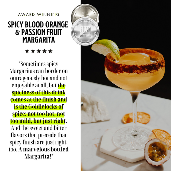 SPICY BLOOD ORANGE & PASSION FRUIT MARGARITA